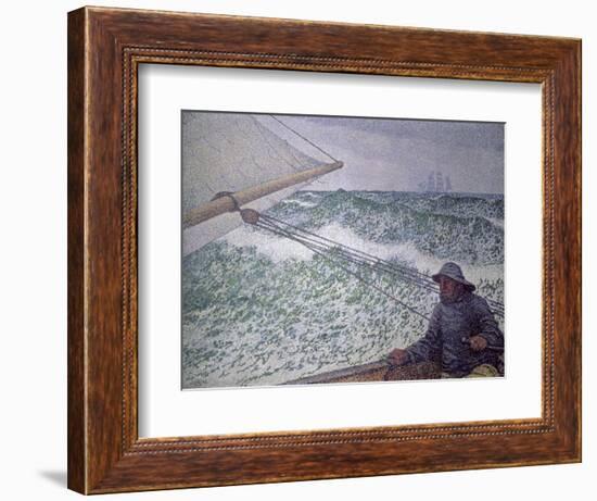 The Man at the Tiller, 1892-Théo van Rysselberghe-Framed Giclee Print