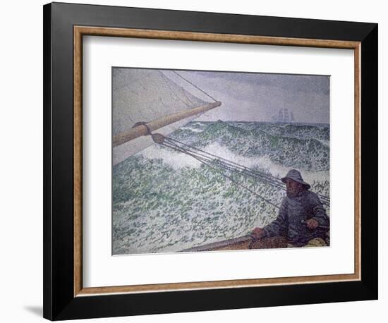 The Man at the Tiller, 1892-Théo van Rysselberghe-Framed Giclee Print