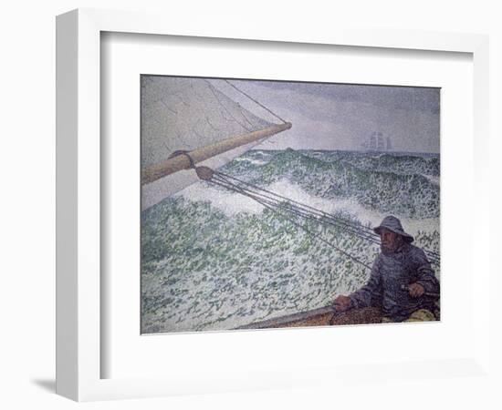 The Man at the Tiller, 1892-Théo van Rysselberghe-Framed Giclee Print