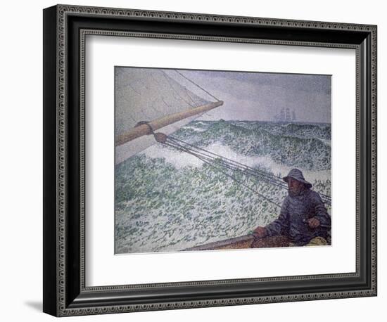 The Man at the Tiller, 1892-Théo van Rysselberghe-Framed Giclee Print