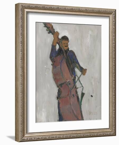 The Man Behind the Bass-Samuel Dixon-Framed Art Print