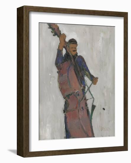 The Man Behind the Bass-Samuel Dixon-Framed Art Print