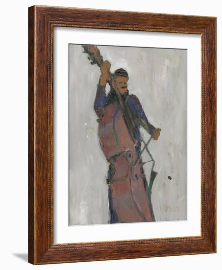 The Man Behind the Bass-Samuel Dixon-Framed Art Print