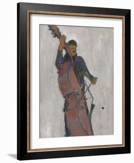 The Man Behind the Bass-Samuel Dixon-Framed Art Print