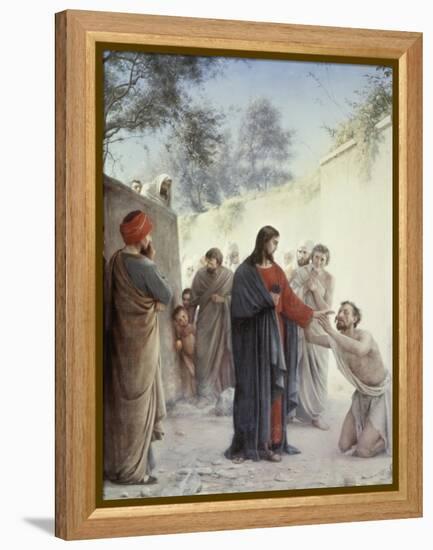 The Man Born Blind-Carl Bloch-Framed Premier Image Canvas