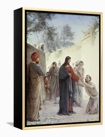 The Man Born Blind-Carl Bloch-Framed Premier Image Canvas