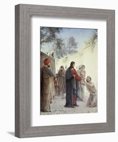 The Man Born Blind-Carl Bloch-Framed Giclee Print