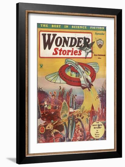 The Man from Beyond-Frank R Paul-Framed Art Print