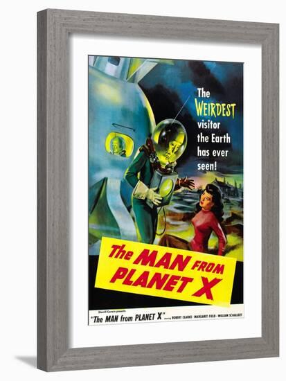 The Man From Planet X, Pat Goldin (As the Title Character), Margaret Field (Girl On Right), 1951-null-Framed Art Print