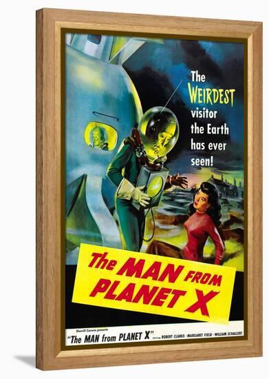 The Man From Planet X, Pat Goldin (As the Title Character), Margaret Field (Girl On Right), 1951-null-Framed Stretched Canvas