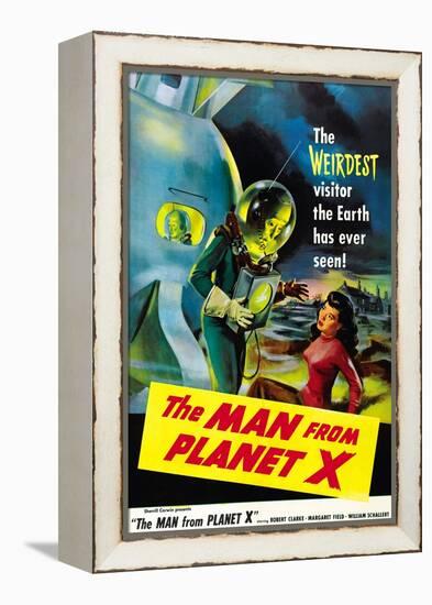 The Man From Planet X, Pat Goldin (As the Title Character), Margaret Field (Girl On Right), 1951-null-Framed Stretched Canvas