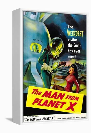 The Man From Planet X, Pat Goldin (As the Title Character), Margaret Field (Girl On Right), 1951-null-Framed Stretched Canvas