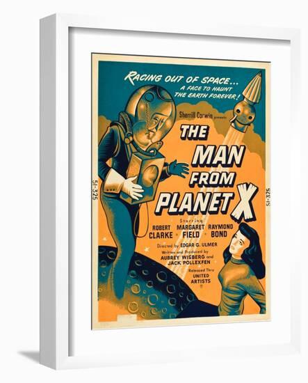 The Man From Planet X, Pat Goldin, Margaret Field, 1951-null-Framed Art Print