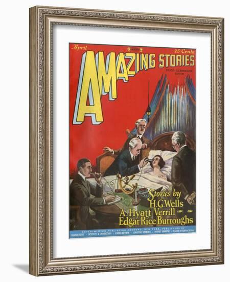 The Man in the Room-Frank R Paul-Framed Art Print