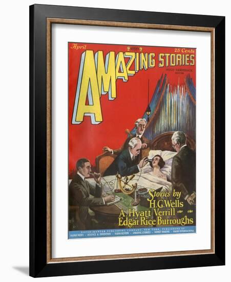 The Man in the Room-Frank R Paul-Framed Art Print