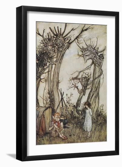 The Man in the Wilderness-Arthur Rackham-Framed Giclee Print