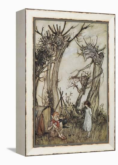 The Man in the Wilderness-Arthur Rackham-Framed Premier Image Canvas