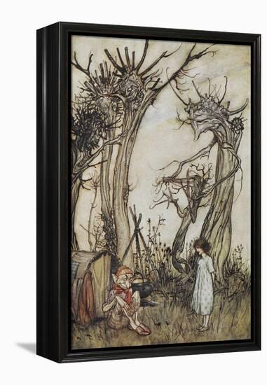 The Man in the Wilderness-Arthur Rackham-Framed Premier Image Canvas