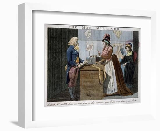 The Man Milliner, 1793, United Kingdom, 18th Century-null-Framed Giclee Print