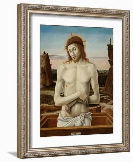 The Man of Sorrows, 1460-1469-Giovanni Bellini-Framed Giclee Print