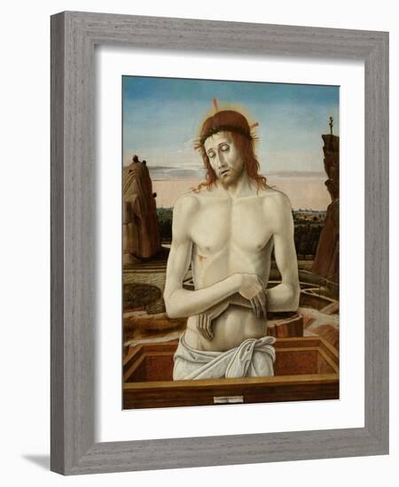 The Man of Sorrows, 1460-1469-Giovanni Bellini-Framed Giclee Print