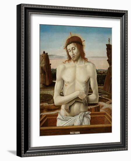 The Man of Sorrows, 1460-1469-Giovanni Bellini-Framed Giclee Print