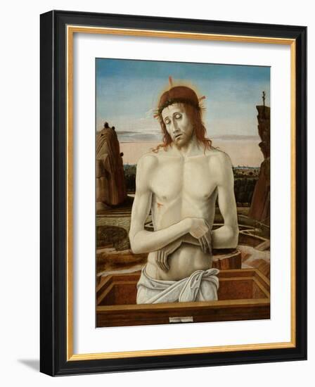 The Man of Sorrows, 1460-1469-Giovanni Bellini-Framed Giclee Print