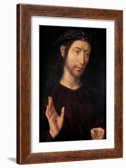 The Man of Sorrows Blessing, 1480-1490-Hans Memling-Framed Giclee Print