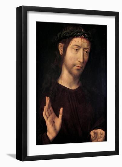 The Man of Sorrows Blessing, 1480-1490-Hans Memling-Framed Giclee Print