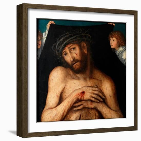 The Man of Sorrows, by Cranach, Lucas, the Elder (1472-1553). Oil on Wood, Ca 1515. Klassik Stiftun-Lucas the Elder Cranach-Framed Giclee Print