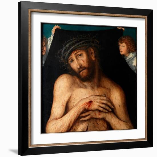 The Man of Sorrows, by Cranach, Lucas, the Elder (1472-1553). Oil on Wood, Ca 1515. Klassik Stiftun-Lucas the Elder Cranach-Framed Giclee Print