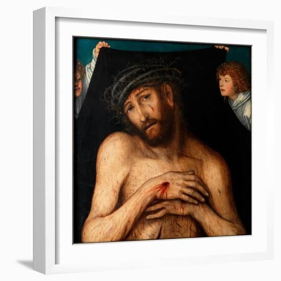 The Man of Sorrows, by Cranach, Lucas, the Elder (1472-1553). Oil on Wood, Ca 1515. Klassik Stiftun-Lucas the Elder Cranach-Framed Giclee Print