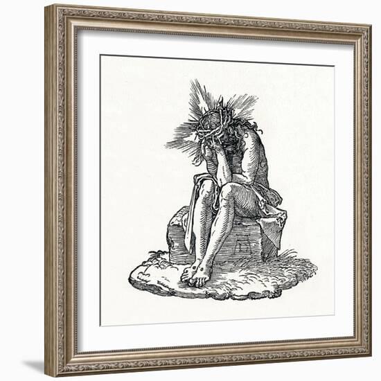 'The Man of Sorrows. Title-page to Small Passion.', c1511, (1906)-Albrecht Durer-Framed Premium Giclee Print