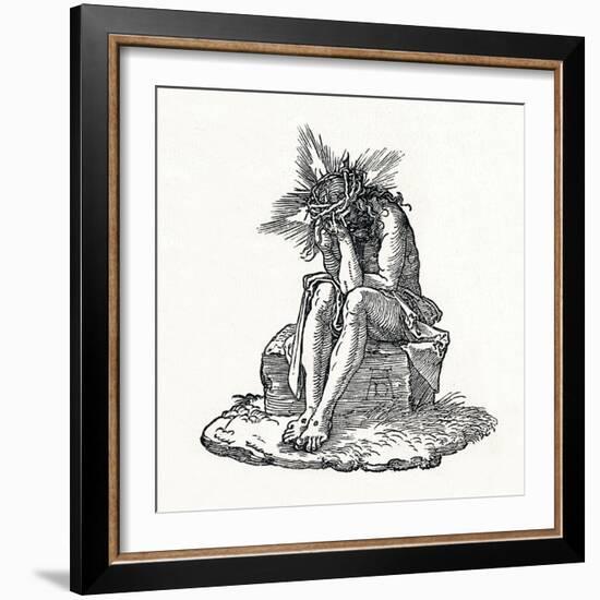 'The Man of Sorrows. Title-page to Small Passion.', c1511, (1906)-Albrecht Durer-Framed Giclee Print