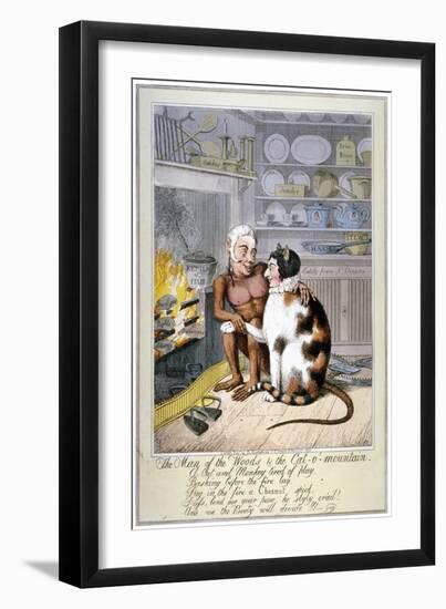 The Man of the Woods and the Cat-O'-Mountain, 1821-Theodore Lane-Framed Giclee Print