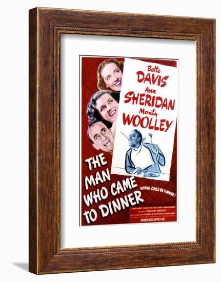 The Man Who Came to Dinner - Movie Poster Reproduction-null-Framed Photo