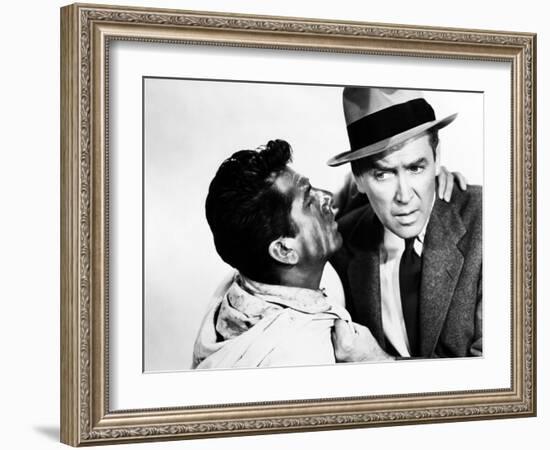 The Man Who Knew Too Much, Daniel Gelin, James Stewart, 1956-null-Framed Photo