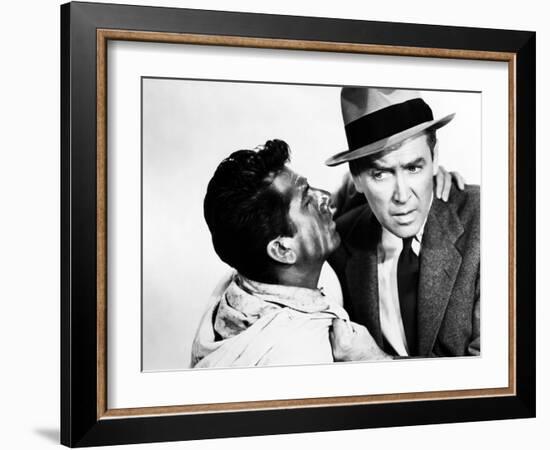 The Man Who Knew Too Much, Daniel Gelin, James Stewart, 1956-null-Framed Photo