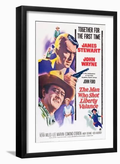 The Man Who Shot Liberty Valance, 1962-null-Framed Giclee Print