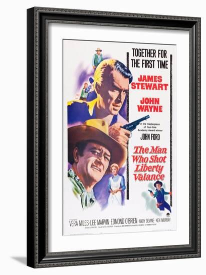 The Man Who Shot Liberty Valance, 1962-null-Framed Giclee Print