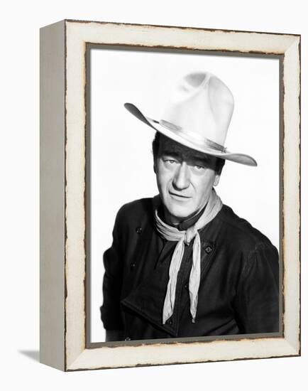 The Man Who Shot Liberty Valance, John Wayne, 1962-null-Framed Stretched Canvas