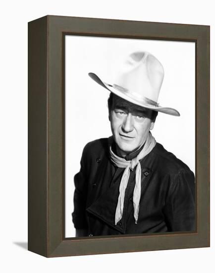 The Man Who Shot Liberty Valance, John Wayne, 1962-null-Framed Stretched Canvas