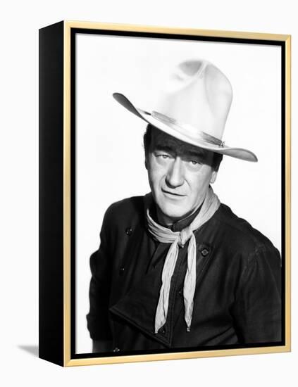 The Man Who Shot Liberty Valance, John Wayne, 1962-null-Framed Stretched Canvas