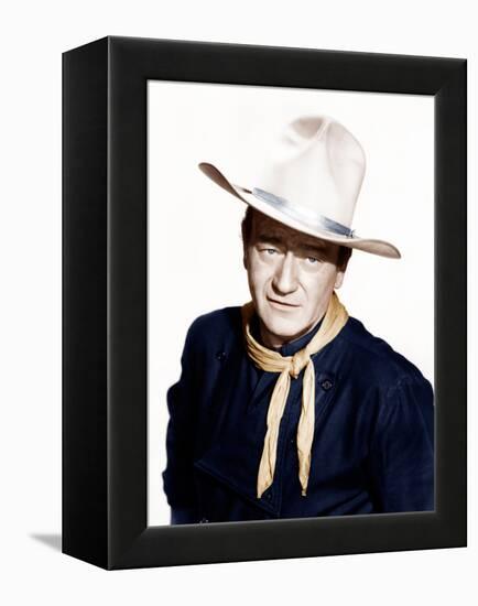 THE MAN WHO SHOT LIBERTY VALANCE, John Wayne, 1962-null-Framed Stretched Canvas