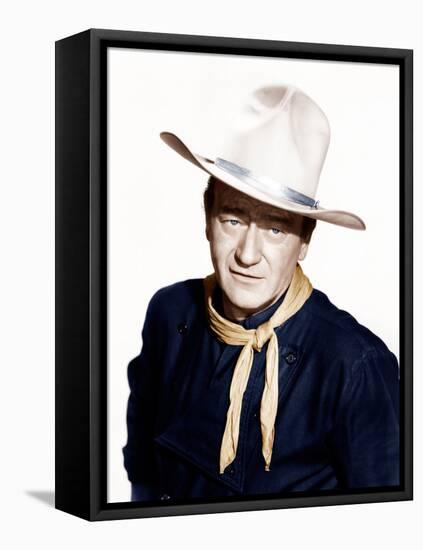 THE MAN WHO SHOT LIBERTY VALANCE, John Wayne, 1962-null-Framed Stretched Canvas