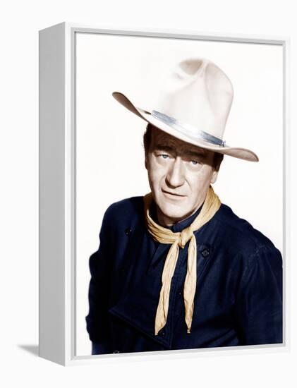 THE MAN WHO SHOT LIBERTY VALANCE, John Wayne, 1962-null-Framed Stretched Canvas