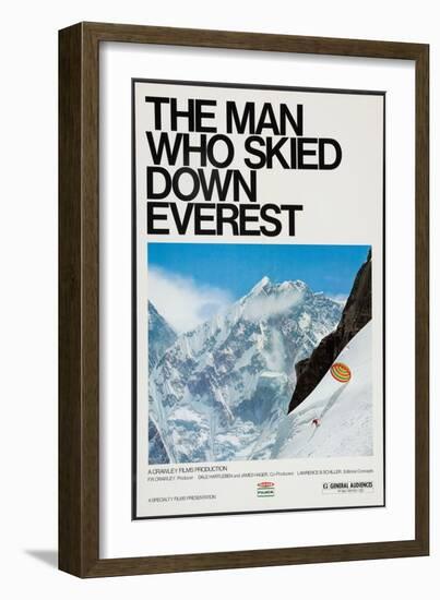 THE MAN WHO SKIED DOWN EVEREST, Yuichiro Miura, 1975-null-Framed Art Print