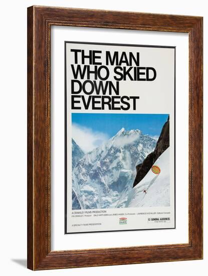 THE MAN WHO SKIED DOWN EVEREST, Yuichiro Miura, 1975-null-Framed Art Print