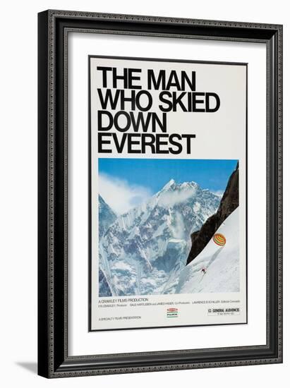 THE MAN WHO SKIED DOWN EVEREST, Yuichiro Miura, 1975-null-Framed Art Print