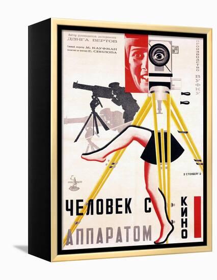 The Man with a Movie Camera, 1929-null-Framed Stretched Canvas